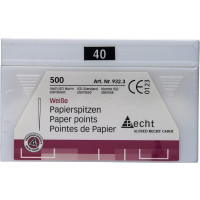 Papírcsúcs (ISO 40), ISO 40 fehér, Papír, 500 darab