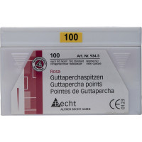 Guttaperchaspitzen rosa, 10 darab, ISO 100 Guttaperchaspitzen rosa, 10 darab, ISO 100