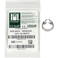HYGENIC® Dental Dam Klammern - 1 db, Klammer nélkül Flügel für teilweise durchgebrochene oder unregelmässig geformte Molaren, W14 HYGENIC® Dental Dam Klammern - 1 db, Klammer nélkül Flügel für teilweise durchgebrochene oder unregelmässig geformte Molaren, W14