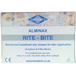 ALMINAX RITE-BITE - csomag 24 Bissplatten verstärkt, 6 Bissplatten unverstärkt - 101302
