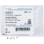 Bandtechnik, 10-es csomag, Lingualknöpfchen flache Basis, für Schneidezähne
