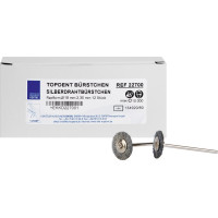 TOPDENT ezüst drótkefével - csomagoló darab 12 HP, Ø 19 mm