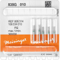 Diamanten 835, gyémántcsiszoló, zöld, ISO 010, FG, 5 darab