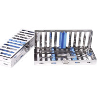 ALUMINIUM TRAY - 1 db, Kassette 18 x 7 cm, für 4 Instrumente - PN182069-2