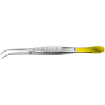 DUROGRIP® Zahnpinzette - 1 db, gewinkelt, gerieft, 150 mm - DA254R