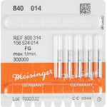 Diamanten 840, gyémántcsiszoló, kék, ISO 014, FG, 5 darab