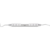Diagnostic-Explorers - 1 db, 5 (23-17), doppelendig, Edelstahlgriff dünn - AEEXP5