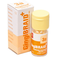 GingiBRAID+ - flakon 183 cm Faden méret 3a sárga mit rózsaszín, imprägniert - 13213