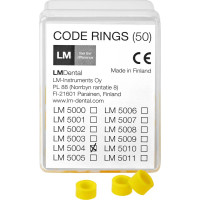 Codierringe - 50 darabos csomag, sárga - 5004