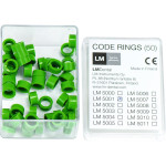 Codierringe - 50 darabos csomag, zöld - 5001