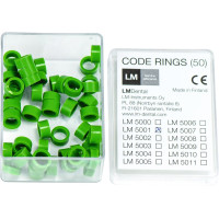 Codierringe - 50 darabos csomag, zöld - 5001