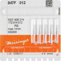 Diamanten 847, gyémántcsiszoló, piros, ISO 012, FG, 5 darab