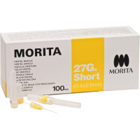 MORITA Kanülen - 100 darabos csomag, 27 GS-21, 0,4 x 21 mm - 7716 MORITA Kanülen - 100 darabos csomag, 27 GS-21, 0,4 x 21 mm - 7716