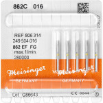 Diamanten 862, gyémántcsiszoló, sárga, ISO 016, FG, 5 darab