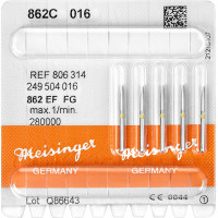 Diamanten 862, gyémántcsiszoló, sárga, ISO 016, FG, 5 darab