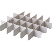 Trennwand - Stück Trennwand grau 25,3 x 22, 8 x 3,1 cm - 20Z461