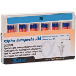 alpha Guttapercha (28 mm) (4 %) (ISO 30), Guttapercha-csúcs, ISO 30 rózsaszín, Guttapercha, 28 mm, 60 darab