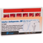 alpha Guttapercha (28 mm) (6 %) (ISO 25), Guttapercha-csúcs, ISO 25 rózsaszín, Guttapercha, 28 mm, 60 darab