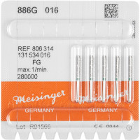 Diamanten 886, gyémántcsiszoló, zöld, ISO 016, FG, 5 darab