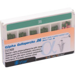 alpha Guttapercha (28 mm) (6 %) (ISO 35), Guttapercha-csúcs, ISO 35 rózsaszín, Guttapercha, 28 mm, 60 darab