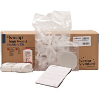 SR Ivocap High Impact (Pink-V) (Kit), Fogsor-műanyag, rózsaszín, erezett, Melegkötő műanyag, 50 darab