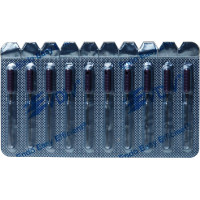 Idegtű (XXXXF), Fogantyú - műanyag sterilen csomagolva, lila, Nemesacél, 21 mm, 10 darab