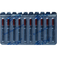 Idegtű (XF), Fogantyú - műanyag sterilen csomagolva, piros, Nemesacél, 21 mm, 10 darab