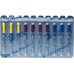 Idegtű (XXF - F), Fogantyú - műanyag sterilen csomagolva, Nemesacél, 21 mm, 5x2 darab