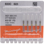 Diamanten 833, gyémántcsiszoló, sárga, ISO 023, FG, 5 darab
