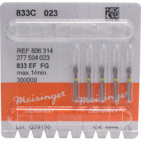 Diamanten 833, gyémántcsiszoló, sárga, ISO 023, FG, 5 darab