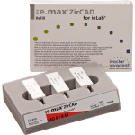 IPS e.max (ZirCAD) (Sirona) (40) (Medium Opacity) (0), CAD/CAM-blokk (Kerámia), téglalap alakú, biokompatibilis, Cirkonium-dioxid ( ZrO<sub>2</sub> ), 3 darab