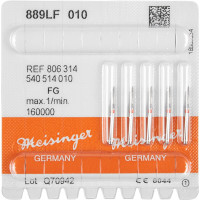 Diamanten 889L, gyémántcsiszoló, piros, ISO 010, FG, 5 darab