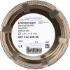 Drahteinlagen Rolle 10 m verseilt, flach gewalzt, Ø 2,40 x 0,80 mm