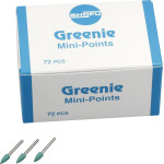 Silikonpolierer GREENIE®, szilikon polírozó, (fém, amalgám), minicsúcs, FG, 72 darab