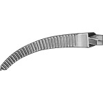 Arterienklemme nach Halsted-Mosquito - 1 db, BH121R, 125 mm, gebogen - BH121R