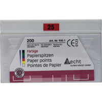 Color (ISO 25), Papírcsúcs, ISO 25 világospiros, Papír, 200 darab