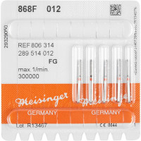 Diamanten 868, gyémántcsiszoló, piros, ISO 012, FG, 5 darab