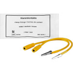 Klemmkontakte für Impulsfixator - Packung 2 Stück inklusive Kabel, gelb, mittel - 6378.1