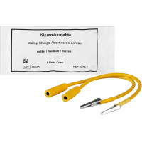 Klemmkontakte für Impulsfixator - Packung 2 Stück inklusive Kabel, gelb, mittel - 6378.1