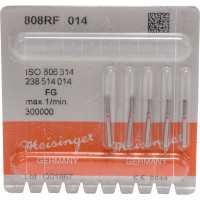 Diamant 808R, gyémántcsiszoló, piros, ISO 014, FG, 5 darab