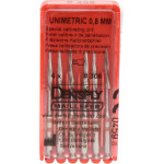 UNIMETRIC Kalibrierbohrer - csomag 6 Bohrer, piros, méret 308 - C021320030800