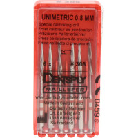 UNIMETRIC Kalibrierbohrer - csomag 6 Bohrer, piros, méret 308 - C021320030800