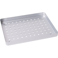 ALUMINIUM TRAY - 1 db, Tray silber 18 x 14 cm, perforált - PN184460-1