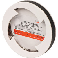 CHROMIUM Spulendraht Labor, 10-es csomag, m Spule Stärke 1 mm, federhart