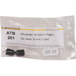 Ohroliven - Packung 2 Stück schwarz, alte Ausführung, 15 mm, für ATB - ATB 201