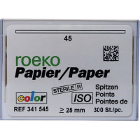 Color (ISO 45), Papírcsúcs, ISO 45 sterilen csomagolva, fehér, Papír, 300 darab