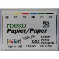 Color (ISO 45-80), Papírcsúcs, ISO 45-80 sterilen csomagolva, Papír, 300 darab