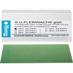 Flexiwachs, (150 x 75 x 0,3 mm), Öntoviasz, Lapok, sima, zöld, 0,3 mm, 15 darab Flexiwachs, (150 x 75 x 0,3 mm), Öntoviasz, Lapok, sima, zöld, 0,3 mm, 15 darab