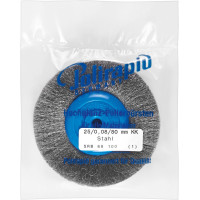 Drótkefe (ISO 800), szereletlen ISO 800 Korong, ISO-Forma 371, Acél, 80 µm (0,08 mm), 1 darab