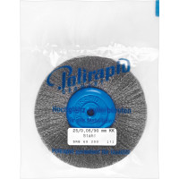 Drótkefe (ISO 900), szereletlen ISO 900 Korong, ISO-Forma 371, Acél, 80 µm (0,08 mm), 1 darab